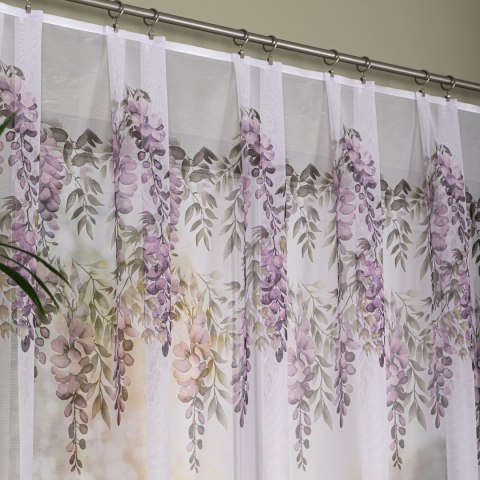 WISTERIA Firanka żakardowa 023426, wysokość 170cm, kolor 001 biały D00309/000/001/000170/1