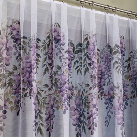 WISTERIA Firanka żakardowa 023426, wysokość 240cm, kolor 001 biały D00309/000/001/000240/1