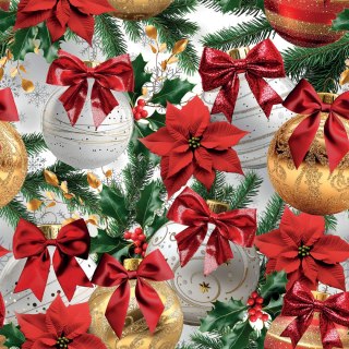 BOMBKI ZE ZŁOTYM Tkanina dekoracyjna NINA WODOODPORNA, 160cm, kolor 001 biały DBN332/NIW/001/160000/1