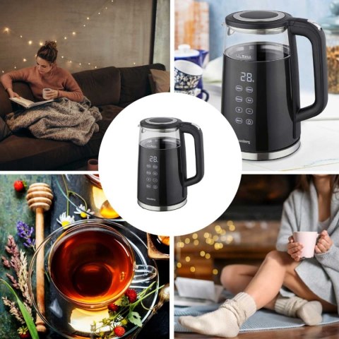 CZAJNIK ELEKTRYCZNY 1,7L KLAUSBERG KB-7894 LED REULACJA TEMPERATURY