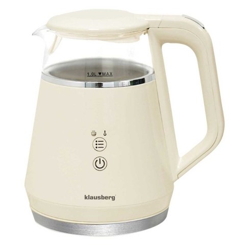 CZAJNIK ELEKTRYCZNY 1L KLAUSBERG KB-7893 LED REULACJA TEMPERATURY