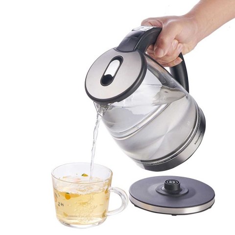 CZAJNIK ELEKTRYCZNY SZKLANY 1,8L KLAUSBERG KB-7887 LED RGB