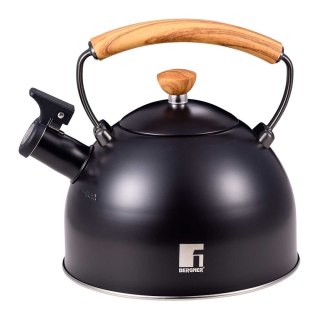 CZAJNIK STALOWY Z GWIZDKIEM 2,3L BERGNER BG-37312 CHARCOAL