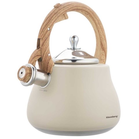 CZAJNIK STALOWY Z GWIZDKIEM 2,8L KLAUSBERG KB-7919