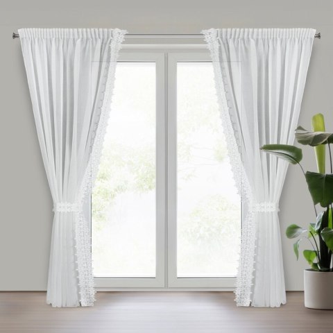 FIRANA GOTOWA KAJA NA TAŚMIE 140 X 270 CM BIAŁY