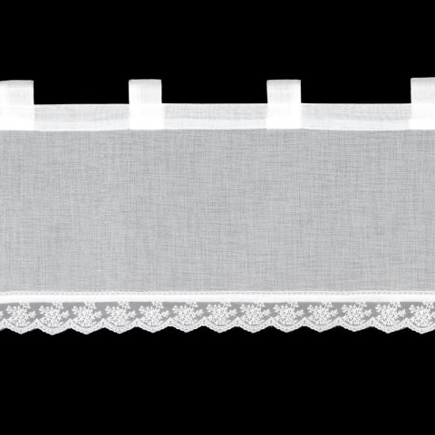 FIRANA GOTOWA SUZAN NA SZELKACH 150 X 40 CM BIAŁY