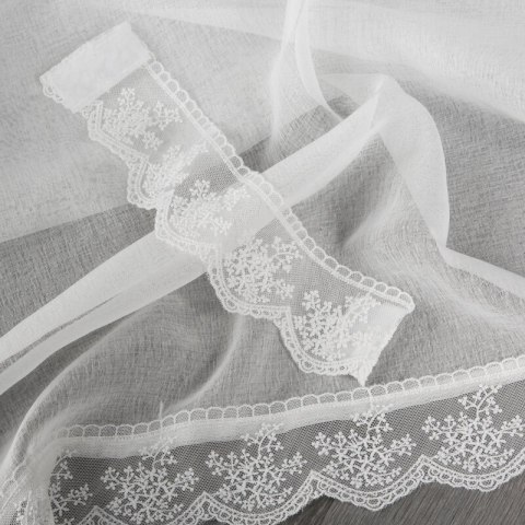 FIRANA GOTOWA SUZAN NA TAŚMIE 140 X 270 CM BIAŁY