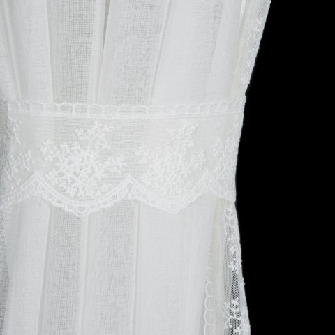 FIRANA GOTOWA SUZAN NA TAŚMIE 140 X 270 CM BIAŁY