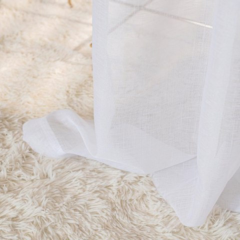 NALA Firana gotowa na przelotkach, szerokość 140cm x wysokość 250cm, kolor 001 biała 002022/ZGP/001/140250/1