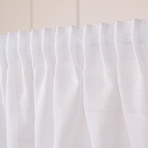 NALA Firana gotowa na taśmie, szerokość 400cm x wysokość 250cm, kolor 001 biała 002022/ZGT/001/400250/1