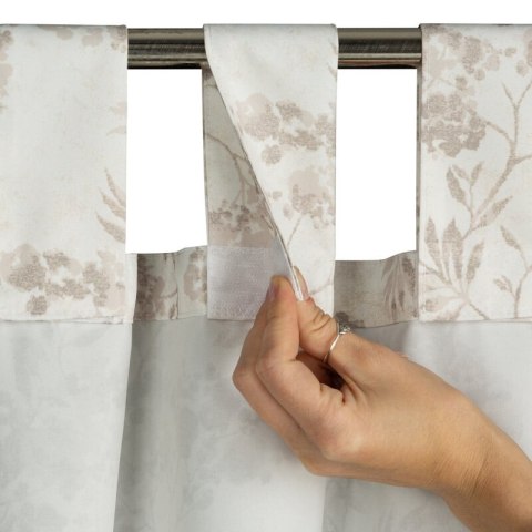 ZASŁONA GOTOWA GARDEN 12 NA SZELKACH 155 X 200 CM KREMOWY