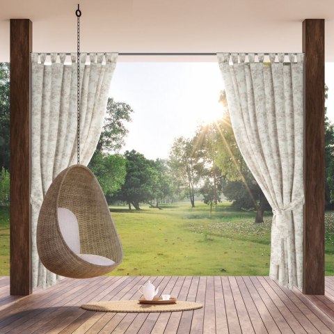 ZASŁONA GOTOWA GARDEN 12 NA SZELKACH 155 X 220 CM KREMOWY