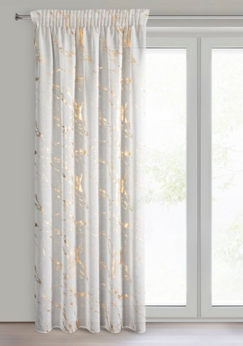 FIRANA GOTOWA MOLLY1 NA TAŚMIE 140 X 270 CM BIAŁY