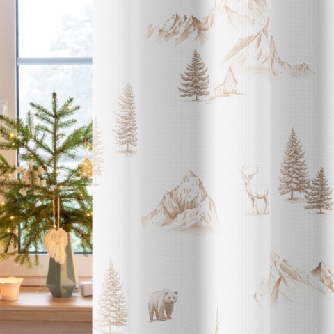 MOKOSZ Tkanina dekoracyjna NINA WODOODPORNA, 160cm, kolor 001 biały DBN358/NIW/001/160000/1