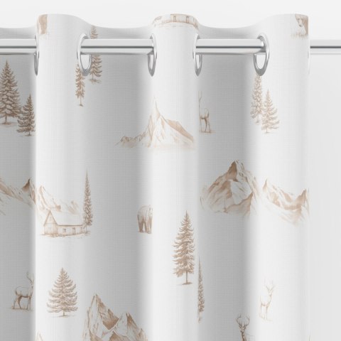 MOKOSZ Tkanina dekoracyjna NINA WODOODPORNA, 160cm, kolor 001 biały DBN358/NIW/001/160000/1