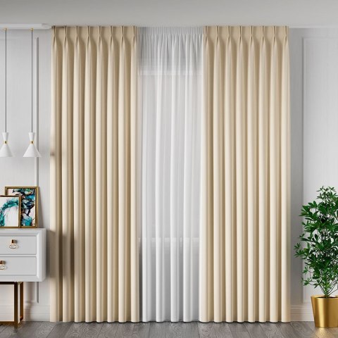 SERINA Tkanina dekoracyjna, wysokość 300cm, kolor 017 ecru 318744/TDP/017/000300/1