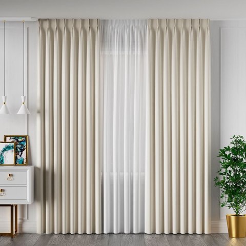 SERINA Tkanina dekoracyjna, wysokość 300cm, kolor 018 jasny kremowy 318744/TDP/018/000300/1