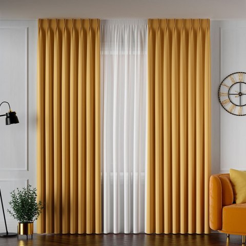 SERINA Tkanina dekoracyjna, wysokość 300cm, kolor 031 jasny żółty 318744/TDP/031/000300/1