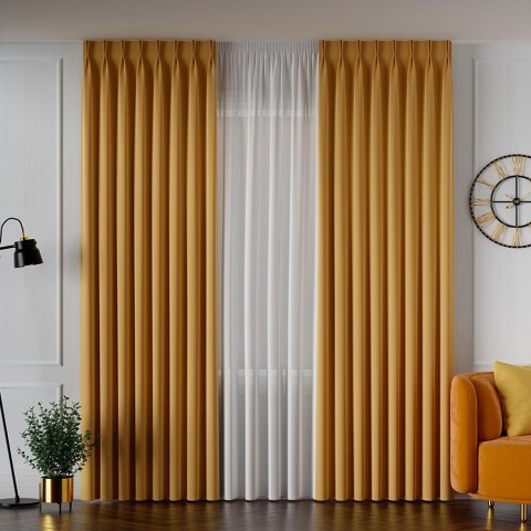 SERINA Tkanina dekoracyjna, wysokość 300cm, kolor 033 szafranowy 318744/TDP/033/000300/1