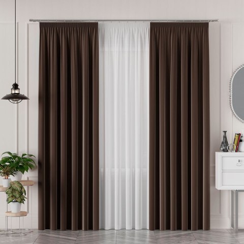 SERINA Tkanina dekoracyjna, wysokość 300cm, kolor 050 jasny ciepły brązowy 318744/TDP/050/000300/1