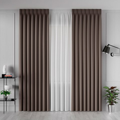 SERINA Tkanina dekoracyjna, wysokość 300cm, kolor 055 beżowobrązowy 318744/TDP/055/000300/1