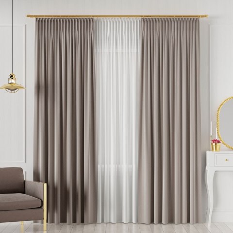 SERINA Tkanina dekoracyjna, wysokość 300cm, kolor 056 szarobeżowy 318744/TDP/056/000300/1