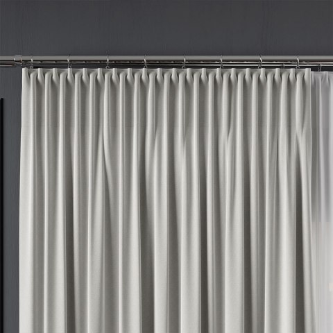 SERINA Tkanina dekoracyjna, wysokość 300cm, kolor 057 ciepły jasny szary 318744/TDP/057/000300/1