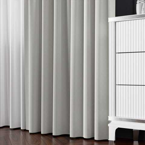 SERINA Tkanina dekoracyjna, wysokość 300cm, kolor 057 ciepły jasny szary 318744/TDP/057/000300/1