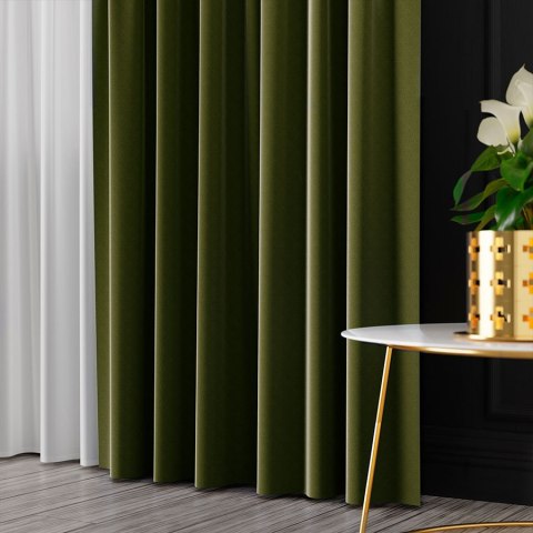 SERINA Tkanina dekoracyjna, wysokość 300cm, kolor 062 chłodny zielony 318744/TDP/062/000300/1