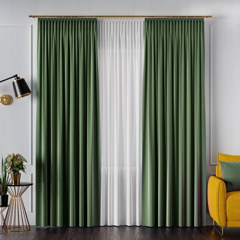 SERINA Tkanina dekoracyjna, wysokość 300cm, kolor 063 ciepły zielony 318744/TDP/063/000300/1