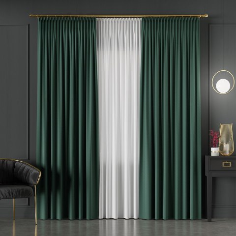 SERINA Tkanina dekoracyjna, wysokość 300cm, kolor 067 ciemny zielony 318744/TDP/067/000300/1