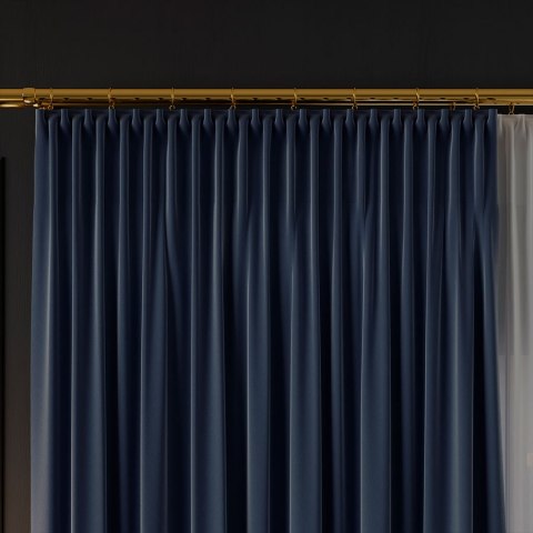 SERINA Tkanina dekoracyjna, wysokość 300cm, kolor 068 granatowy 318744/TDP/068/000300/1