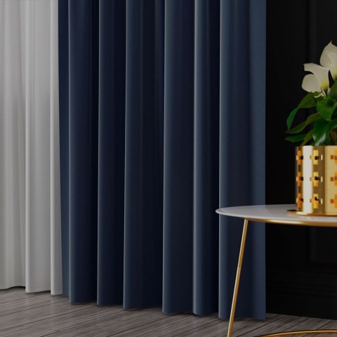 SERINA Tkanina dekoracyjna, wysokość 300cm, kolor 068 granatowy 318744/TDP/068/000300/1