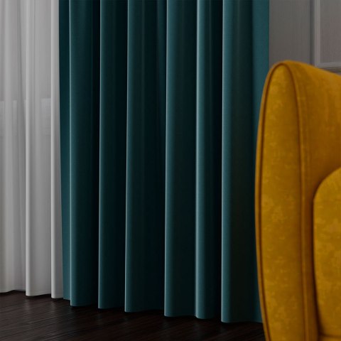 SERINA Tkanina dekoracyjna, wysokość 300cm, kolor 069 ciemny petrol 318744/TDP/069/000300/1