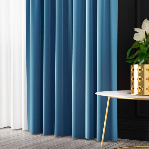 SERINA Tkanina dekoracyjna, wysokość 300cm, kolor 074 pastelowy niebieski 318744/TDP/074/000300/1