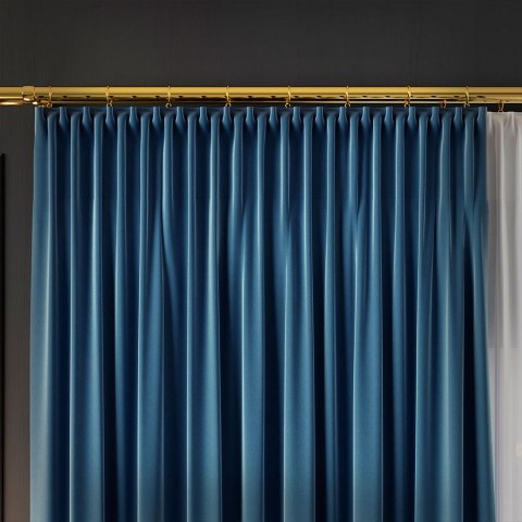 SERINA Tkanina dekoracyjna, wysokość 300cm, kolor 075 niebieski 318744/TDP/075/000300/1