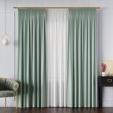 SERINA Tkanina dekoracyjna, wysokość 300cm, kolor 079 jasny miętowy 318744/TDP/079/000300/1