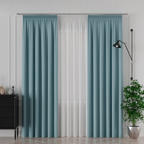 SERINA Tkanina dekoracyjna, wysokość 300cm, kolor 081 ciepły niebieski 318744/TDP/081/000300/1