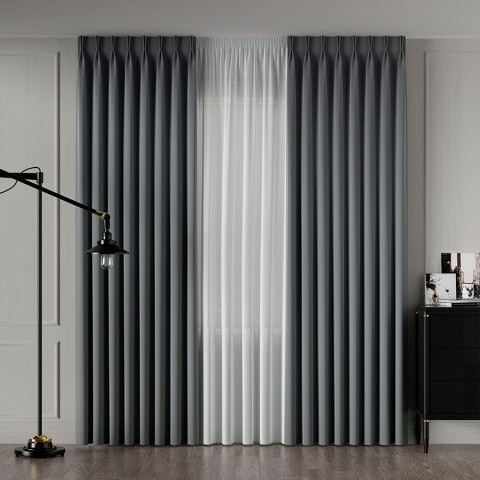 SERINA Tkanina dekoracyjna, wysokość 300cm, kolor 083 popielaty 318744/TDP/083/000300/1