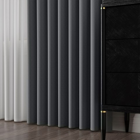 SERINA Tkanina dekoracyjna, wysokość 300cm, kolor 083 popielaty 318744/TDP/083/000300/1