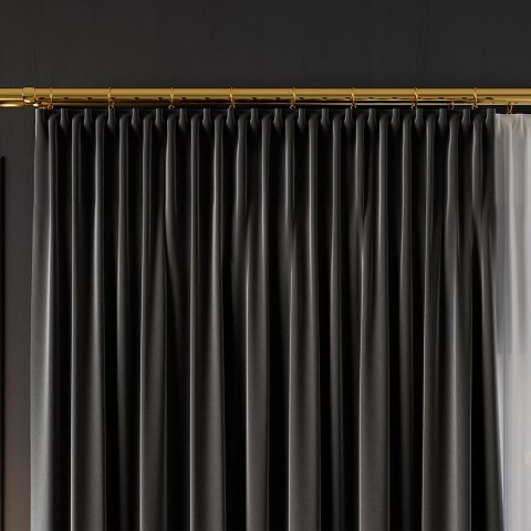 SERINA Tkanina dekoracyjna, wysokość 300cm, kolor 085 ciemny szary 318744/TDP/085/000300/1