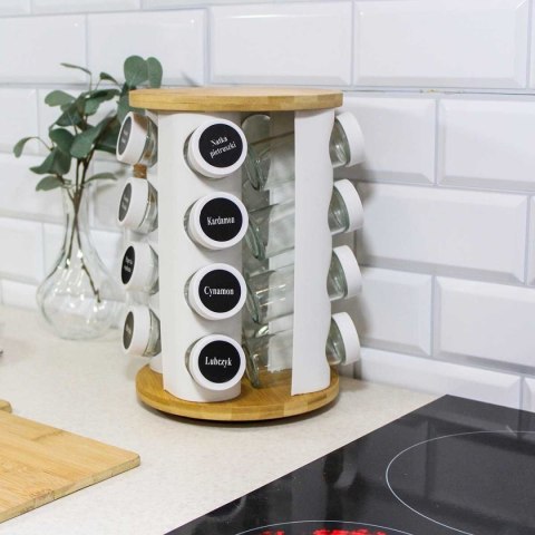 STOJAK OBROTOWY NA PRZYPRAWY 16 POJEMNIKÓW 2863