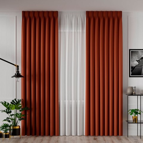 SERINA Tkanina dekoracyjna, wysokość 300cm, kolor 036 ceglasty 318744/TDP/036/000300/1