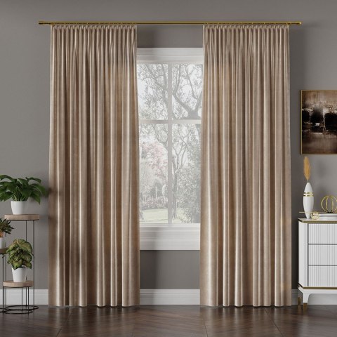 VELVI Tkanina dekoracyjna, wysokość 300cm, kolor 015 ciemny kremowy VELVI0/TDP/015/000300/1