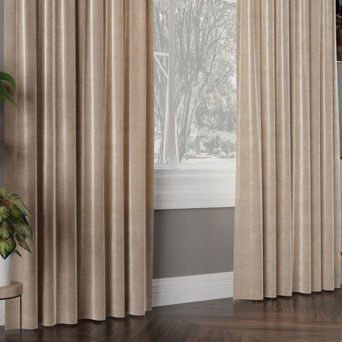 VELVI Tkanina dekoracyjna, wysokość 300cm, kolor 015 ciemny kremowy VELVI0/TDP/015/000300/1