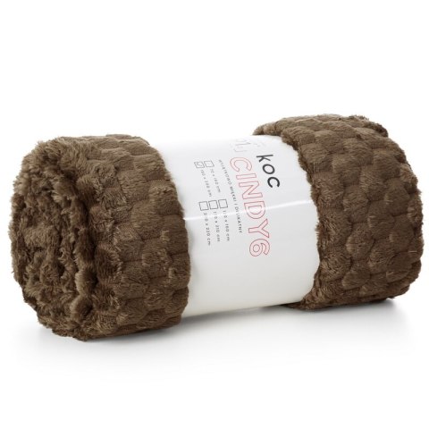 KOC D91 CINDY6 170 X 210 CM CIEMNOBRĄZOWY