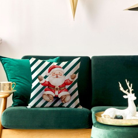 PASKI Z MIKOŁAJEM, BAJKOWE ŚWIĘTA Poszewka dekoracyjna VELVET, 40x40cm, kolor 001 biały PBN359/POP/001/040040/1