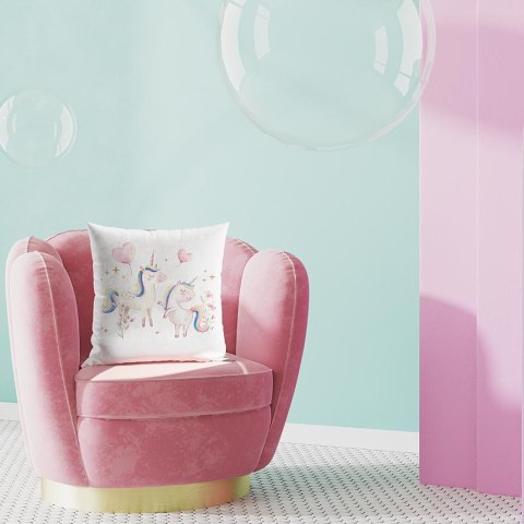 SŁODKIE JEDNOROŻCE Poszewka dekoracyjna VELVET, 40x40cm, kolor 001 P00236/POP/001/040040/1