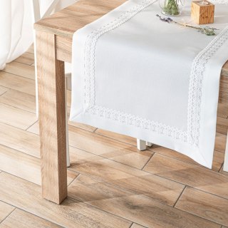 MODENA Bieżnik z gipiurą, szerokość 38cm x wysokość 140cm, kolor 001 biały 202725/KSP/L01/038140/1