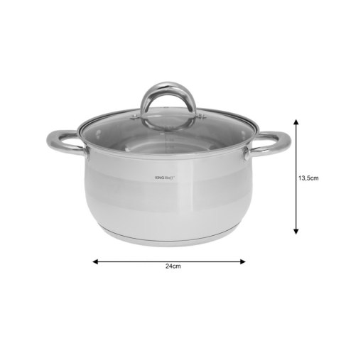 Zestaw garnków stalowych (12 el.) Kinghoff KH-1098